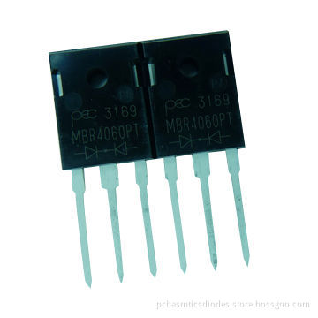 Diodes, Schottky, MBR4060PT, Diodes Incorporated, TO-3P-3 Original Package